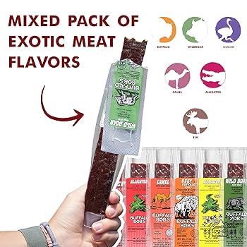 Amazon.com: Buffalo Bob's Wild Game Meat Snacks (6 Pack